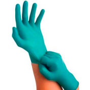 TouchNTuff® 92-500 Industrial Grade Nitrile Disposable Gloves, Powdered, Green, 8.5-9, 100/Box
