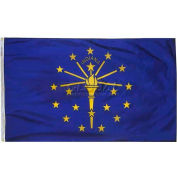 3 x 5 pieds 100 % Nylon Indiana State Flag