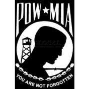 3 x 5 pi Nylon POW-MIA Black Flag