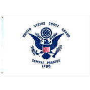 3 x 5 pi Nylon US Coast Guard drapeau