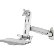 Dyconn WSM100 Wall Mounted Pivoting Workstation avec plateau de clavier pleine grandeur