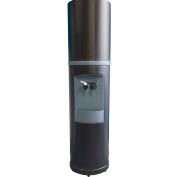 Aquaverve Fahrenheit Model Commercial Room Temp/Cold Bottled Water Cooler - Black W/ Blue Trim