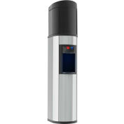 Aquaverve Absolu Model Commercial Hot/Cold Bottled Water Cooler - Stainless Steel W/ Black Trim