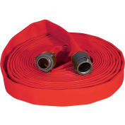 Kuriyama Fire Products JAFRIB Tuyau d’incendie en nitrile standard, 1-1/2 « x 50 ft, 300 PSI, rouge