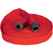 Kuriyama Fire Products JAFRIB Tuyau d’incendie en nitrile standard, 2-1/2 « x 100 ft, 300 PSI, rouge