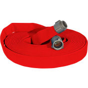 Kuriyama Fire Products JAFLINE HD Double Jacket Tuyau d’incendie, 1-3/4 « x 50 ft, 400 PSI, rouge