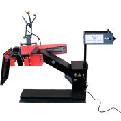 AME International Pneumatic Truck Tire Spreader avec ascenseur pneumatique, acier à jauge lourde, rouge