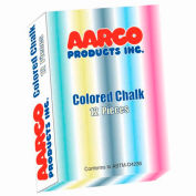 Aarco Colored Chalk 12 Boxes - Pkg Qty 2