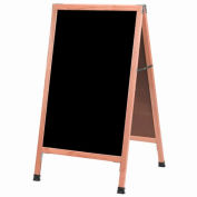 Aarco solide structure en chêne a trottoir marqueur noir Board - W 24" x 42" H