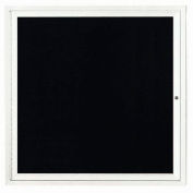 Aarco 1 porte lettre à bord du Cabinet, lumineux, blanc laqué - 36" W x 36" H
