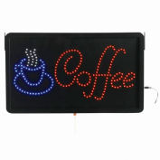 Aarco Large LED Sign Coffee - 22"W x 13"H