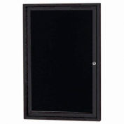 Aarco 1 porte joint lettre Conseil Cabinet noir laqué - 24" W x 36" H