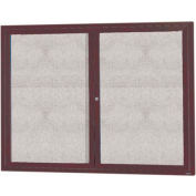 Aarco 2 porte aluminium encadré ci-joint babillard Bronze Anod. -48" W x 36" H