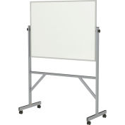 Tableau blanc réversible de Gand - Porcelaine Blanche - Cadre en aluminium - 78" x 53"