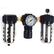 Arrow 1/4" FRL N33352W, Gauge, Metal Bowl W/Sight, Manual & Arrow Fog Lubricator