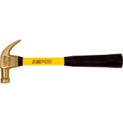 AMPCO® H-20FG Non-Sparking Claw Hammer, 1Lbs, 14" OAL - Pkg Qty 2