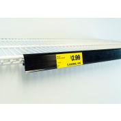 Le support d’étiquette de prix Global Display Solution pour étagère de refroidisseur à double fil, 28 « L, noir, 50 / boîtier