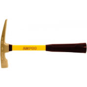 AMPCO® H-10FG Non-Sparking Bricklayers' Hammer W/ Fiberglass Handle 1.5Lb 14"L