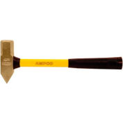 AMPCO® H-40FG Machinists' Non-Sparking Cross Peen Hammer W/ Fiberglass Handle 1.5Lb 14"L