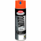 Krylon Industrial Quik-Mark Sb Peinture de marquage inversé Fluor. Rouge/Orange - AT3701007, qté par paquet : 12