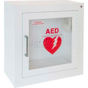 AED Cabinet Surface Mount, 85 db Audible Alarm, Steel