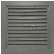 Steel Door Louver 800A11212G, Inverted "Y" Blades, 50% Free Area, 12" X 12", Gray Primered