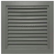 Steel Door Louver 800A11818G, Inverted "Y" Blades, 50% Free Area, 18" X 18", Gray Primered
