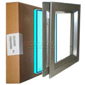 Louver & Steel Beveled Vision Lite VLFEZ0832B TEMP PAK, 8" X 32", Bronze W/Tempered Glaze