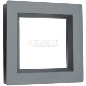 Steel Low Profile Beveled Slimline Vision Lite VSL0627G, 6" X 27", Gray Primered
