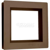 Steel Low Profile Beveled Slimline Vision Lite VSL2434B, 24" X 34", Bronze