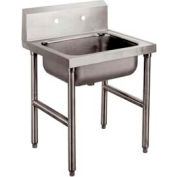Advance Tabco® Freestanding Mop Sink, One Compartment, 16L x 20W x 8H Bowl, 304 Stainless Steel