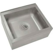 Avance Tabco® Floor Mounted Mop Sink, 20L x 16W x 6D Bowl