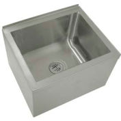 Avance Tabco® Floor Mounted Mop Sink, 20L x 16W x 12D Bowl