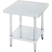 Advance Tabco® Equipment Stand W/ Undershelf, Stainless Steel Top, 24"W x 24"D