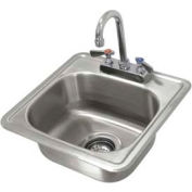 Avance Tabco® Drop In Sink, One Compartment 12-1/4L x 10-1/4W x 6D Bowl W/Rimmed Edge