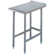 Advance Tabco TFMS-152-X 16 Gauge Equipment Filler Table 304 Stainless Steel - Open Base 24"W x 15"D
