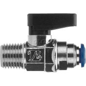 AIGNEP Ball Valve 86330-04-04, 1/4" Tube, X 1/4" Male Nptf - Min Qty 7