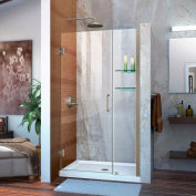 DreamLine™ Unidoor Frameless Adjustable Shower Door SHDR-20367210CS-04, Glass Shelves, 36"-37"
