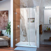 DreamLine™ Unidoor Frameless Adjustable Shower Door SHDR-20387210-01, 38"-39"