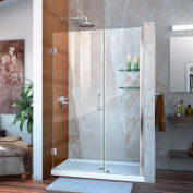 DreamLine SHDR-20417210CS-01 Unidoor 41" - 42" Frameless Hinged Shower Door Chrome Finish