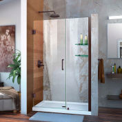 DreamLine SHDR-20417210CS-06 Unidoor 41" - 42" Frameless Hinged Shower Door Oil Rubbed Bronze Finish