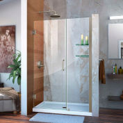 DreamLine™ Unidoor Frameless Adjustable Shower Door SHDR-20427210CS-04, Glass Shelves, 42"-43"