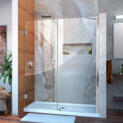 DreamLine™ Unidoor Frameless Adjustable Shower Door SHDR-20547210C-01, 54"-55"
