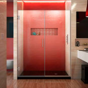 Dreamline SHDR-245757210-04 Unidoor Plus Hinged Shower Door, Brushed Nickel, 57-1/2 to 58" x 72"