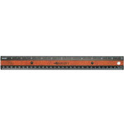 12" Faux Wood Inlay Ruler With Anti-Microbial Product Protection - Pkg Qty 12
