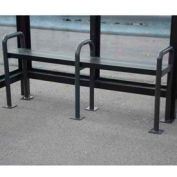 Anti-banc vagabonds pour 10' fumer abribus, Bronze