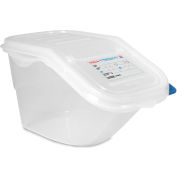 Araven Ingredient Bin W/ Lid, 15-1/2"L x 7-7/8"W x 7-7/8"H,Translucnet - Pkg Qty 6