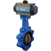 BI-TORQ 2" Lug Style Butterfly Valve W/ EPDM Seals and Dbl. Acting Pneum. Actuator