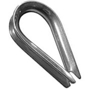 Avantage Standard Duty Stainless Steel Wire Rope Thimble STH187SDP6 - 3/16" Diameter - Pack de 6