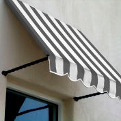 Auvent de fenêtre/entrée Awntech SANT22-7GW 7-3/8' W x 2-9/16' H x 2 ' d gris/blanc